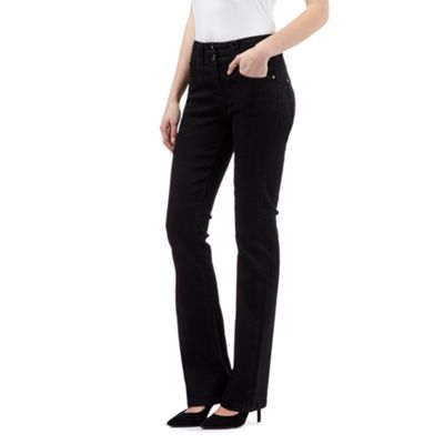 J by Jasper Conran Black shape enhancing high-waisted bootcut jeans